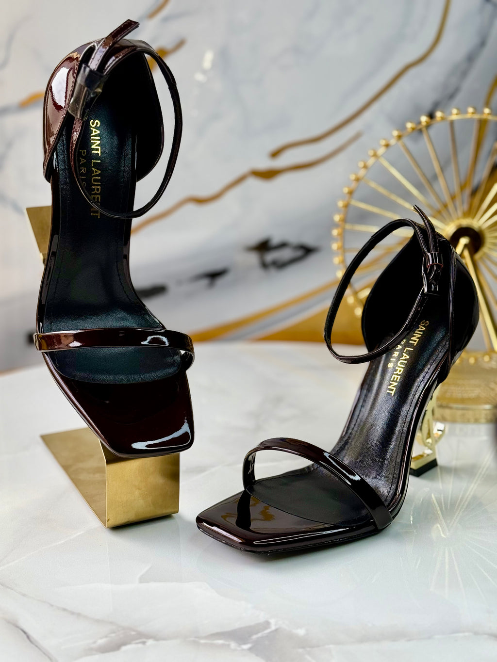 OPYUM Sandals in patent leather