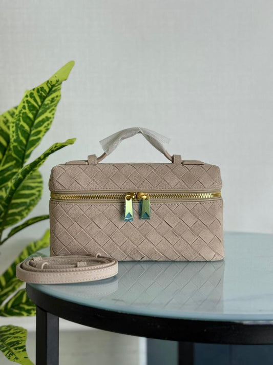 Bottega Veneta Bang Bang Intrecciato suede vanity bag